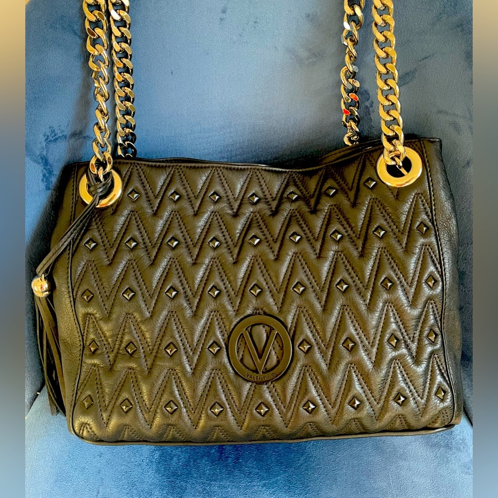 Valentino by Mario Valentino Luisa leather shoulder bag